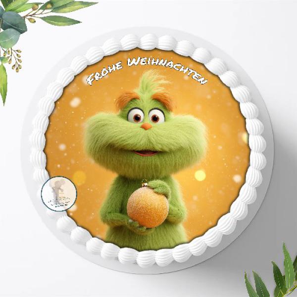 Preview: Der Grinch Tortenaufleger Ø 20cm, 2953z